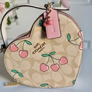 Coach Cherry heart purse